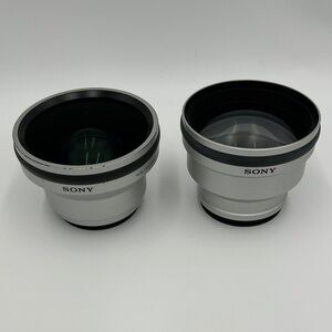 Sony Tele & Wide Conversion Lens Set Of 2 Made In Japan Photography